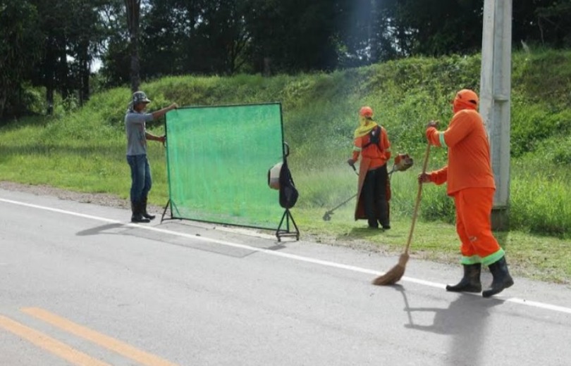 Exemplo de redes de prote&ccedil;&atilde;o durante ro&ccedil;ada - Foto: Reprodu&ccedil;&atilde;o